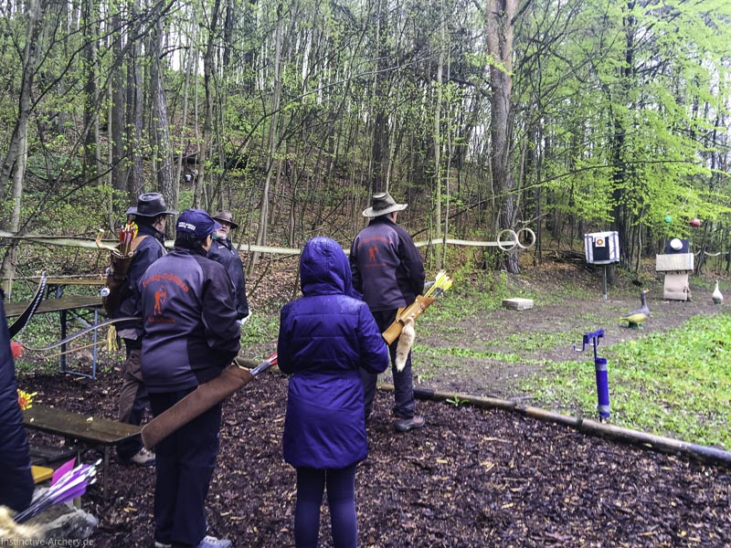 Wetter getrotzt - Schießspiele Dornig Schützen 27-bogenschiessen I A 006 April 16 4975-bogenschiessen