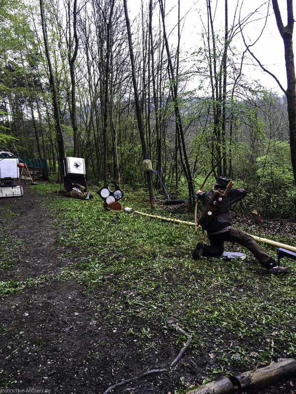 Wetter getrotzt - Schießspiele Dornig Schützen 15-bogenschiessen I A 025 April 16 4994-bogenschiessen