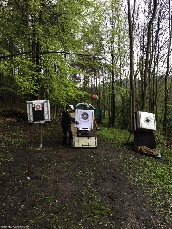 Wetter getrotzt - Schießspiele Dornig Schützen 8-bogenschiessen I A 038 April 16 5008-bogenschiessen